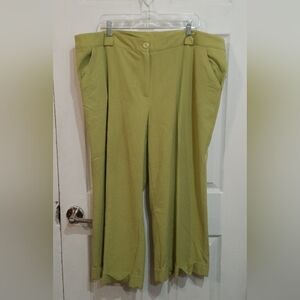 Dudley Stephens Olive Wide-Leg Pants
